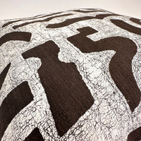 Brown + White Pillow Cover