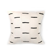 Dashes Pillow Cover - White