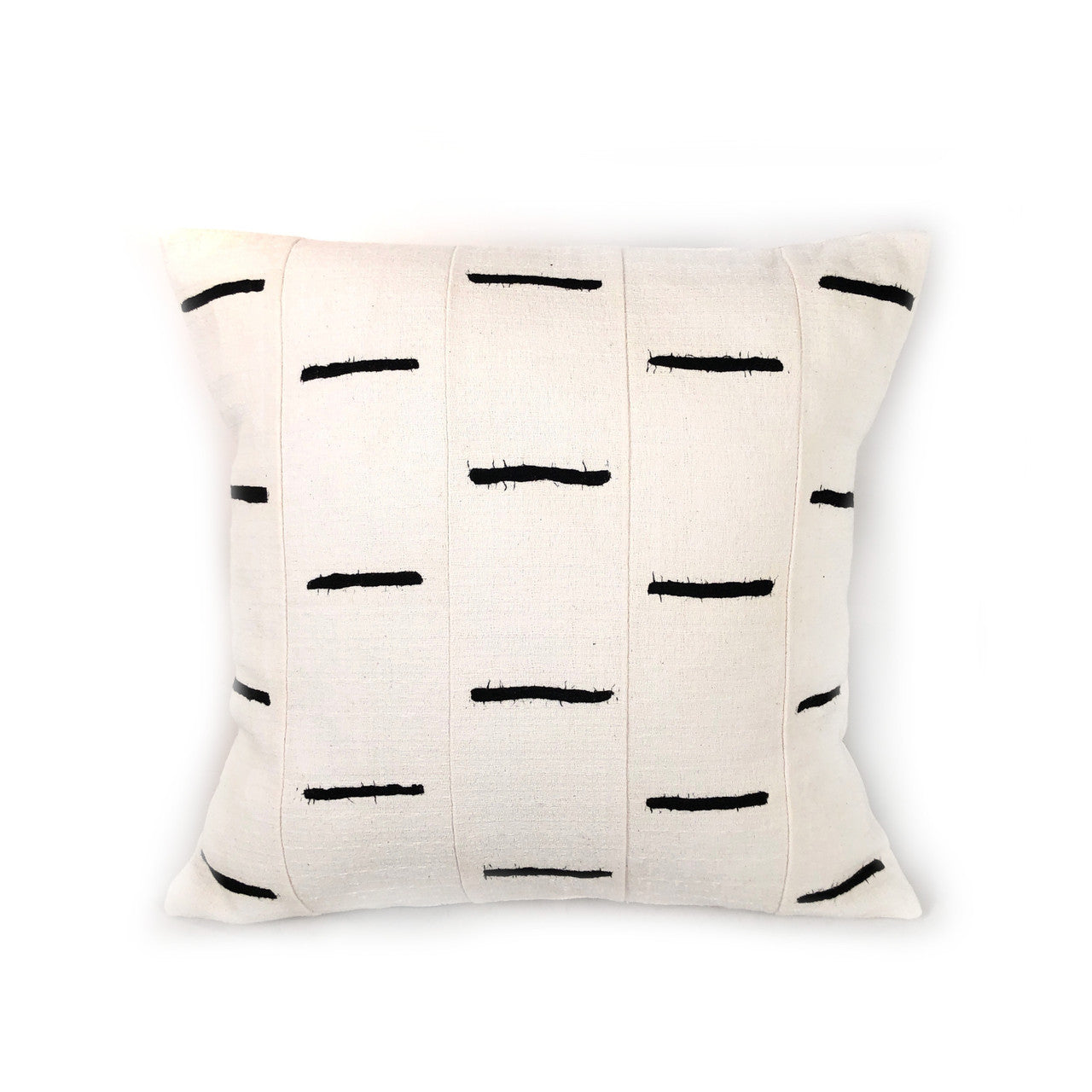 Dashes Pillow Cover - White
