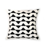 Triangles Pillow Cover - White