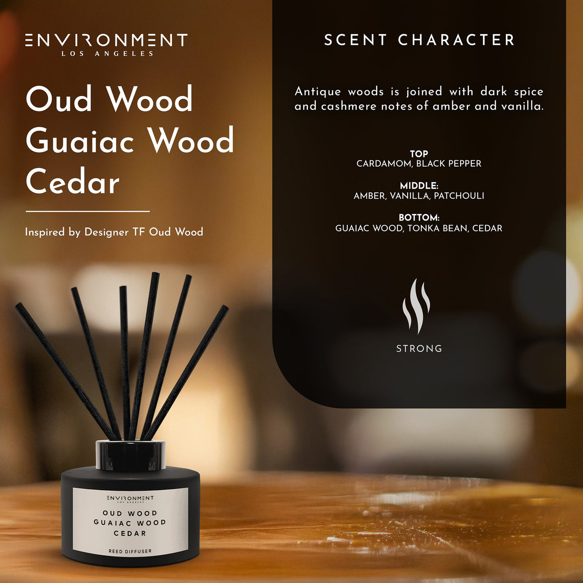Oud Wood & Cedar Reed Diffuser