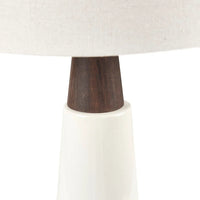 Ceramic & Wood Table Lamp