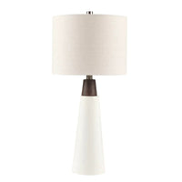 Ceramic & Wood Table Lamp