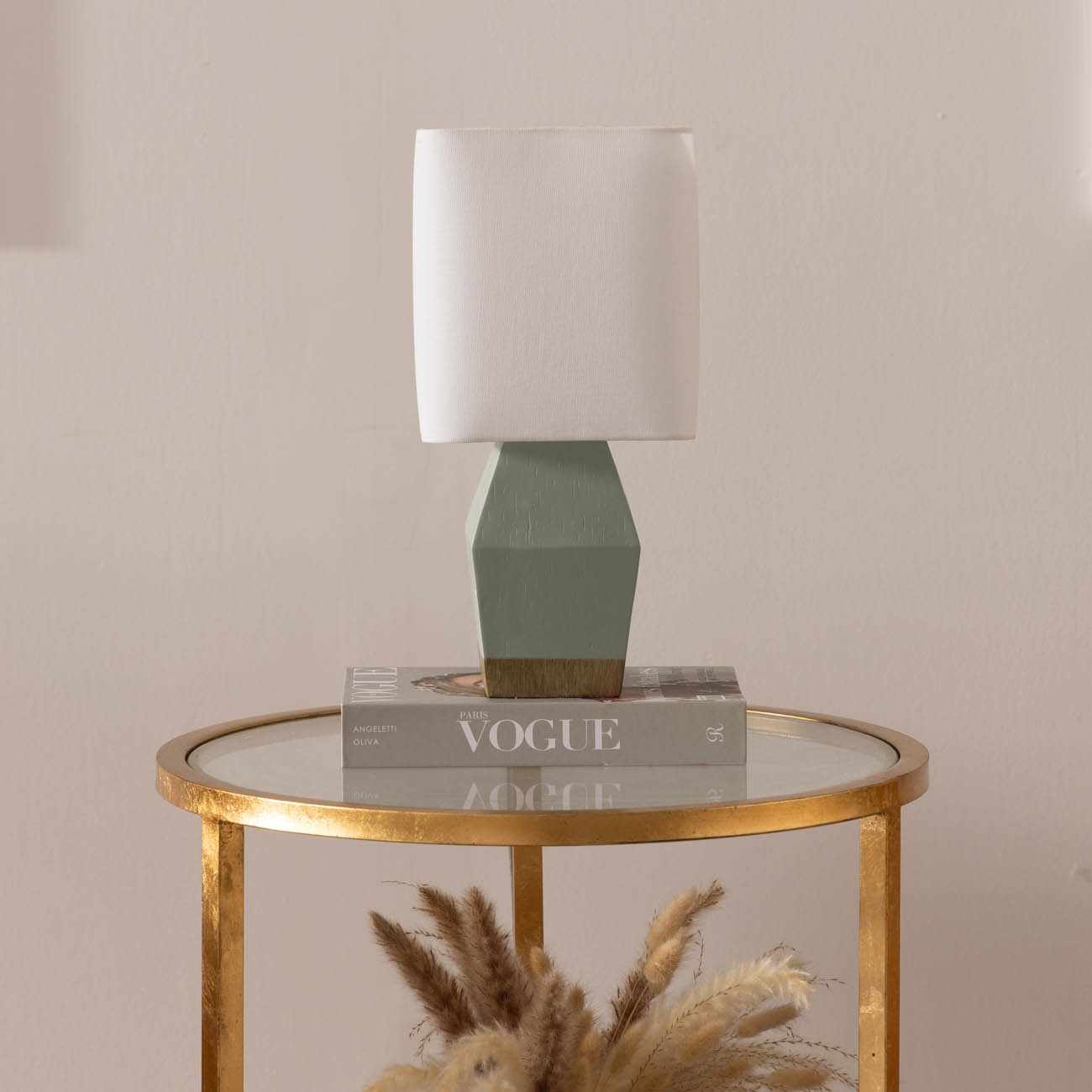 Aqua Ceramic Table Lamp