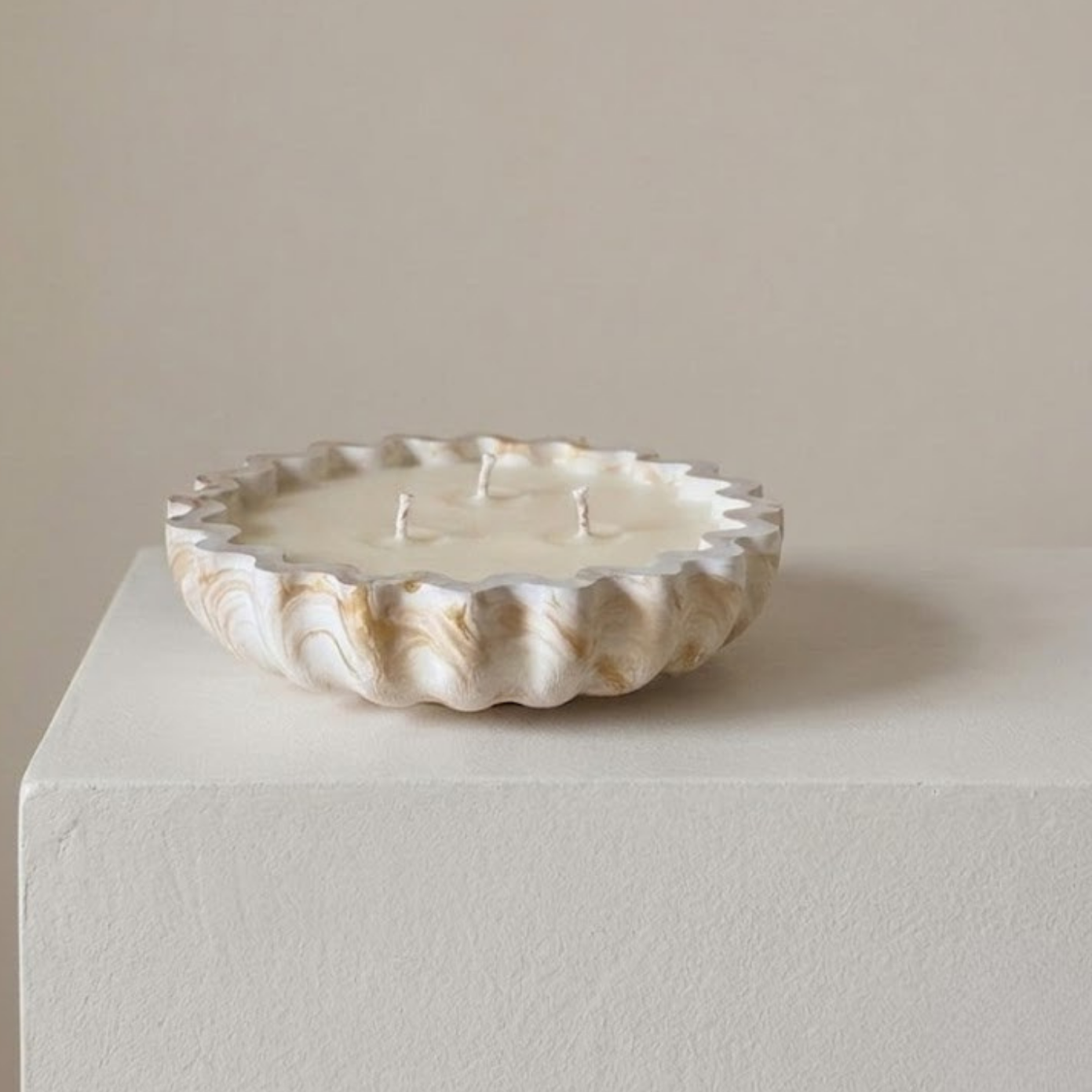 Fluted Candle Bowl