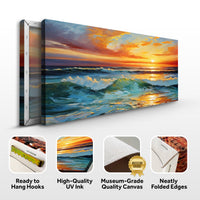 Sunset Surge - Canvas Print