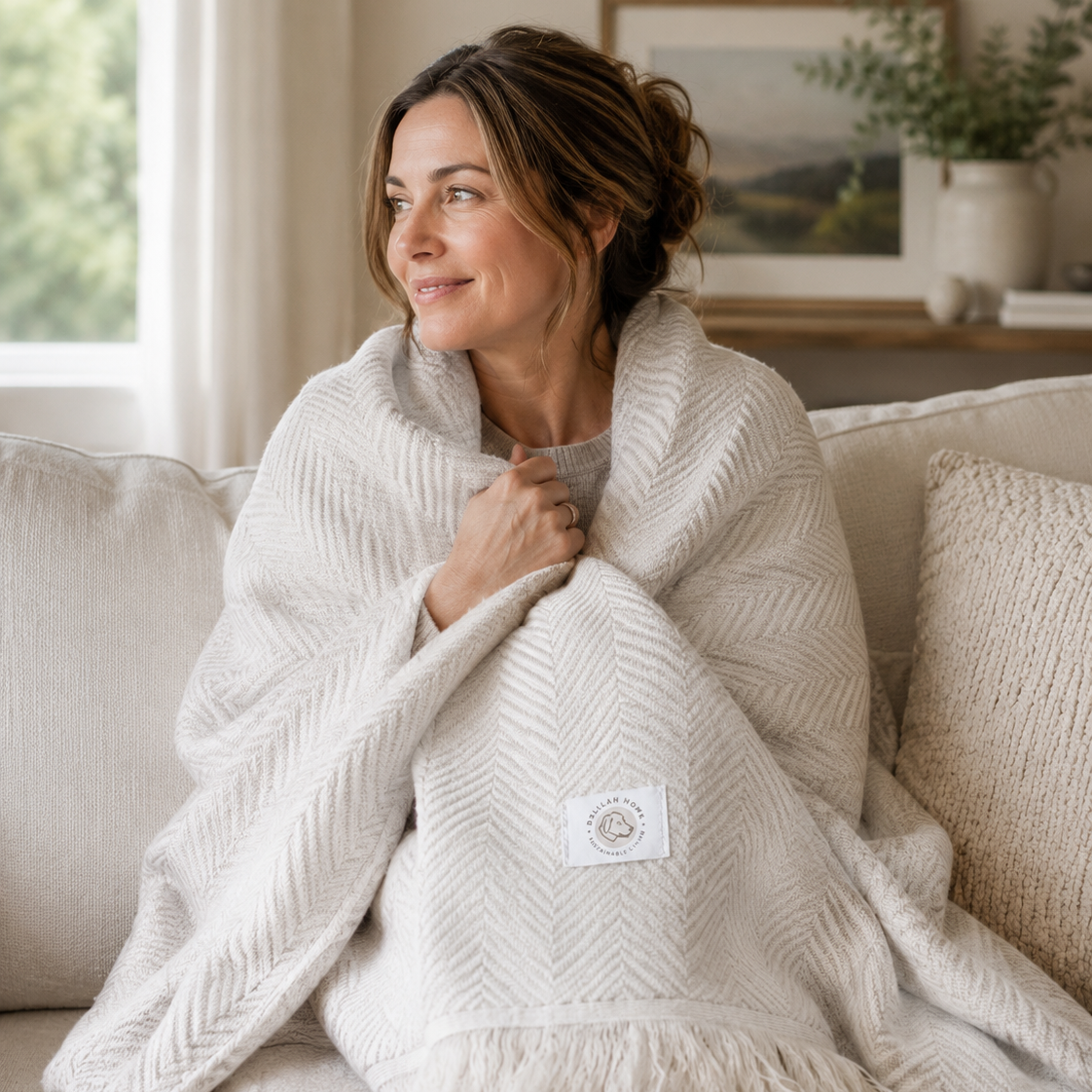 Algarve Organic Cotton Throw