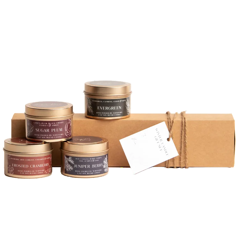 Winter Soy Candle Gift Set