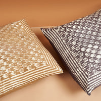 Handcrafted Block Print Silk Pillow