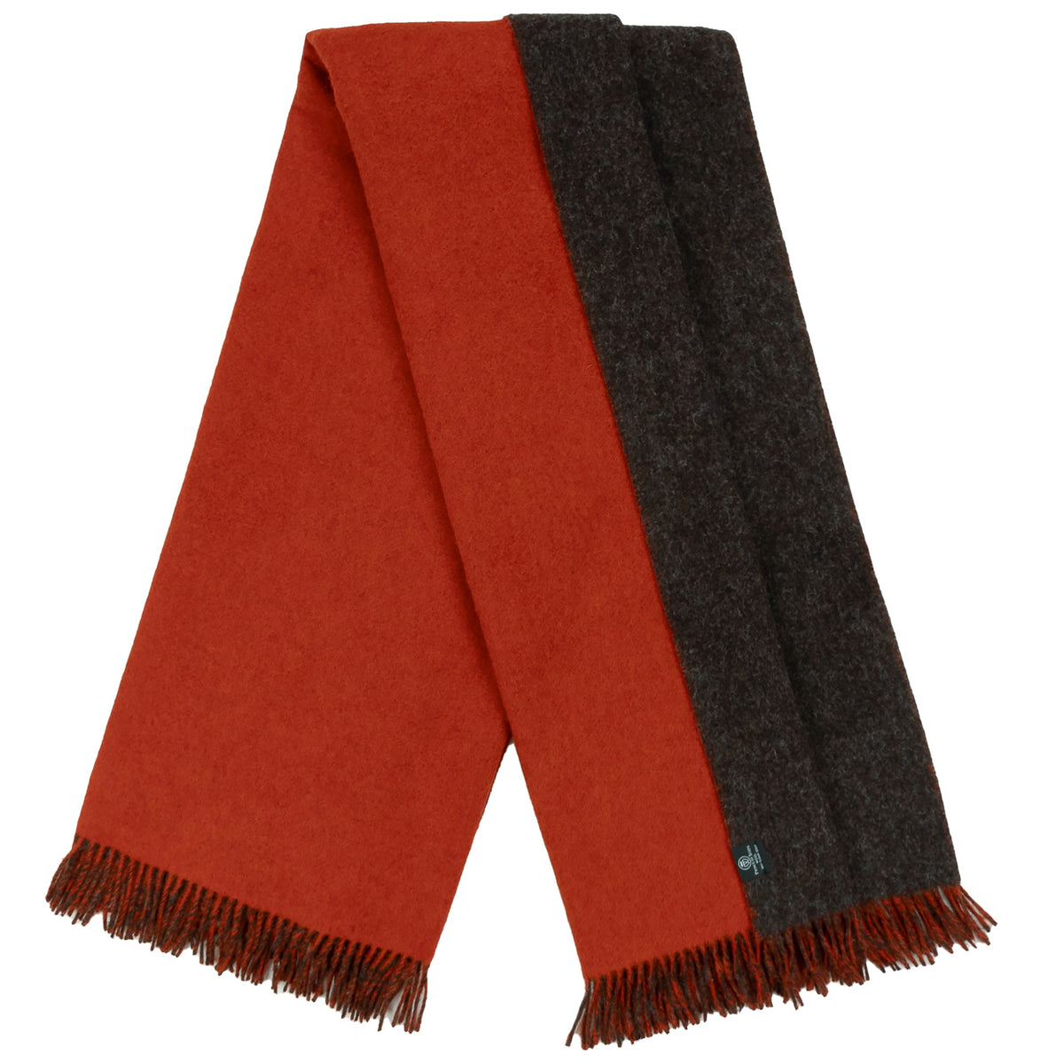 Highland Orange/Brown Wool Throw