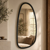 Blackwash Mango Wood Frame Mirror - 28x60"