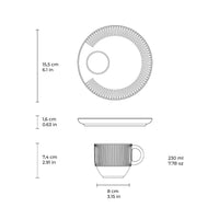 Tea Cup & Saucer - Set of 6