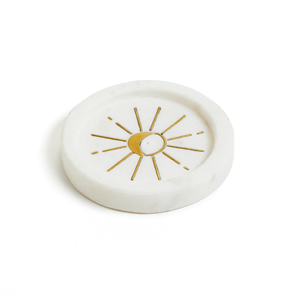 White Marble Incense Holder