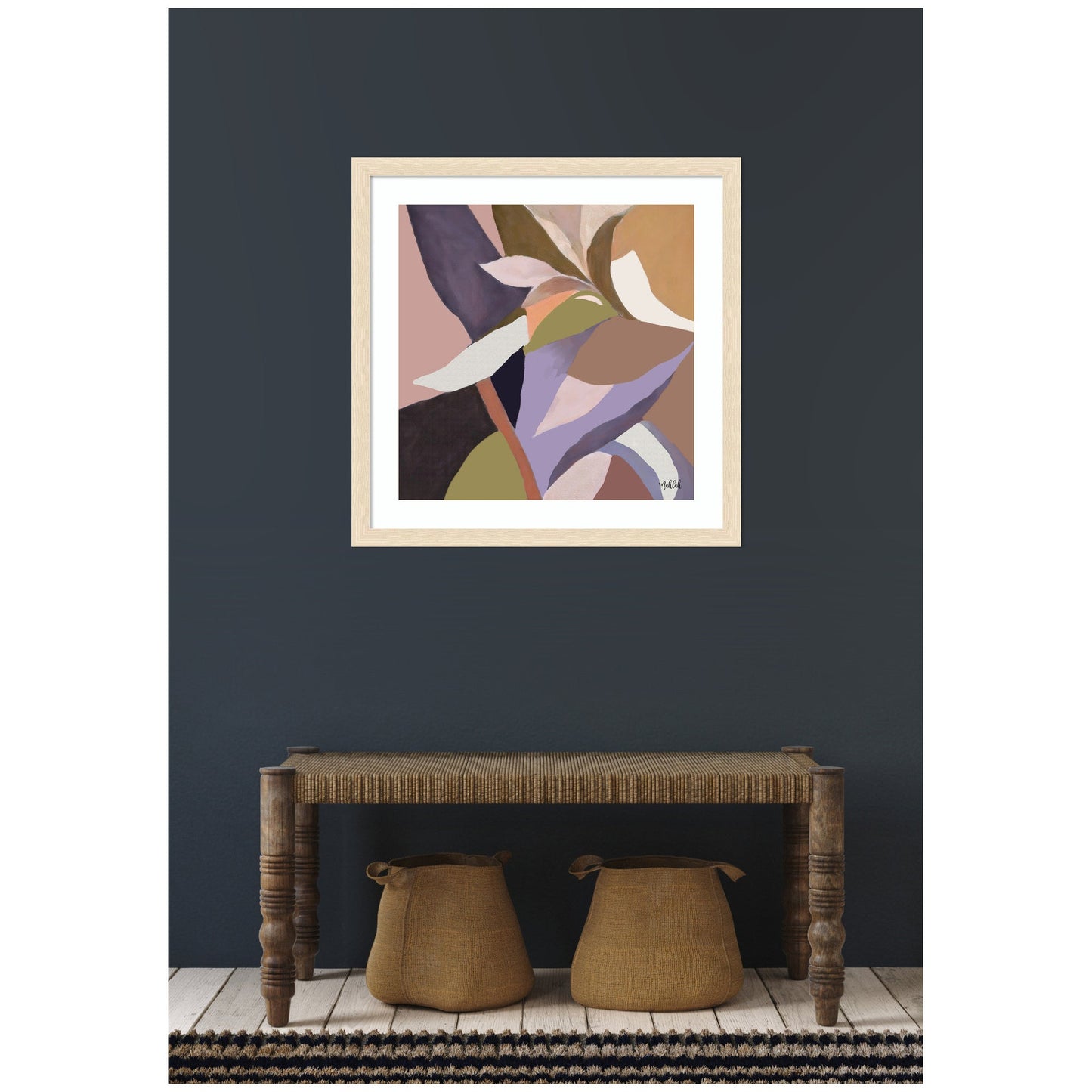 Azure Stems - Framed Print