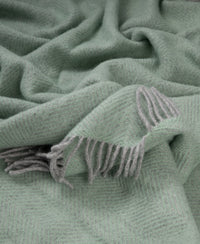 Highland Basil Herringbone Throw