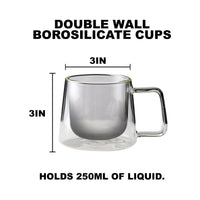 Double Walled Mug with Handle - Set of 4 or 24