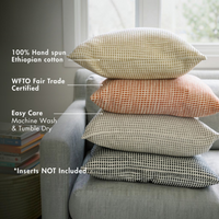 Akobo Ethiopian Cotton Pillow Cover