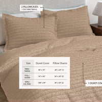 Cotton Honeycomb Waffle Duvet Set