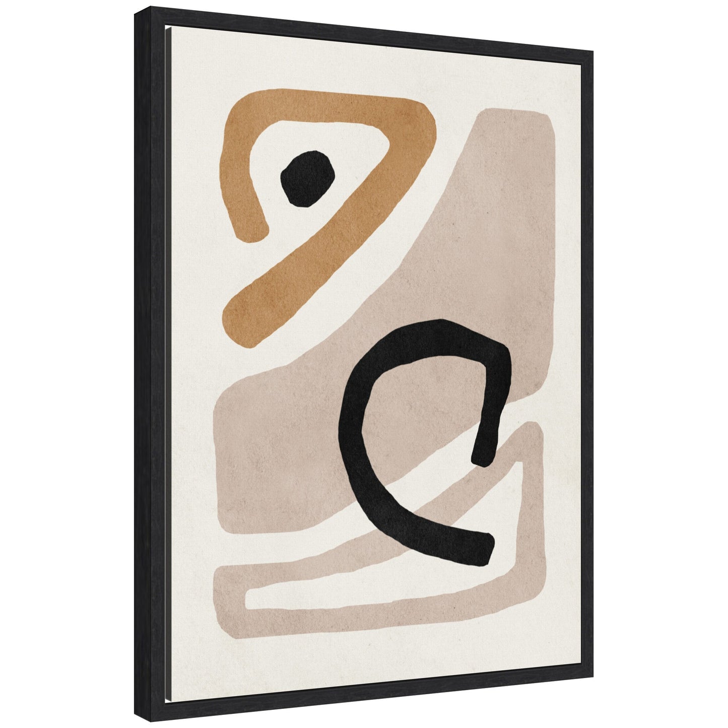 Neutral Abstract 1 - Framed Print
