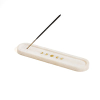 White Carved Marble Incense Holder