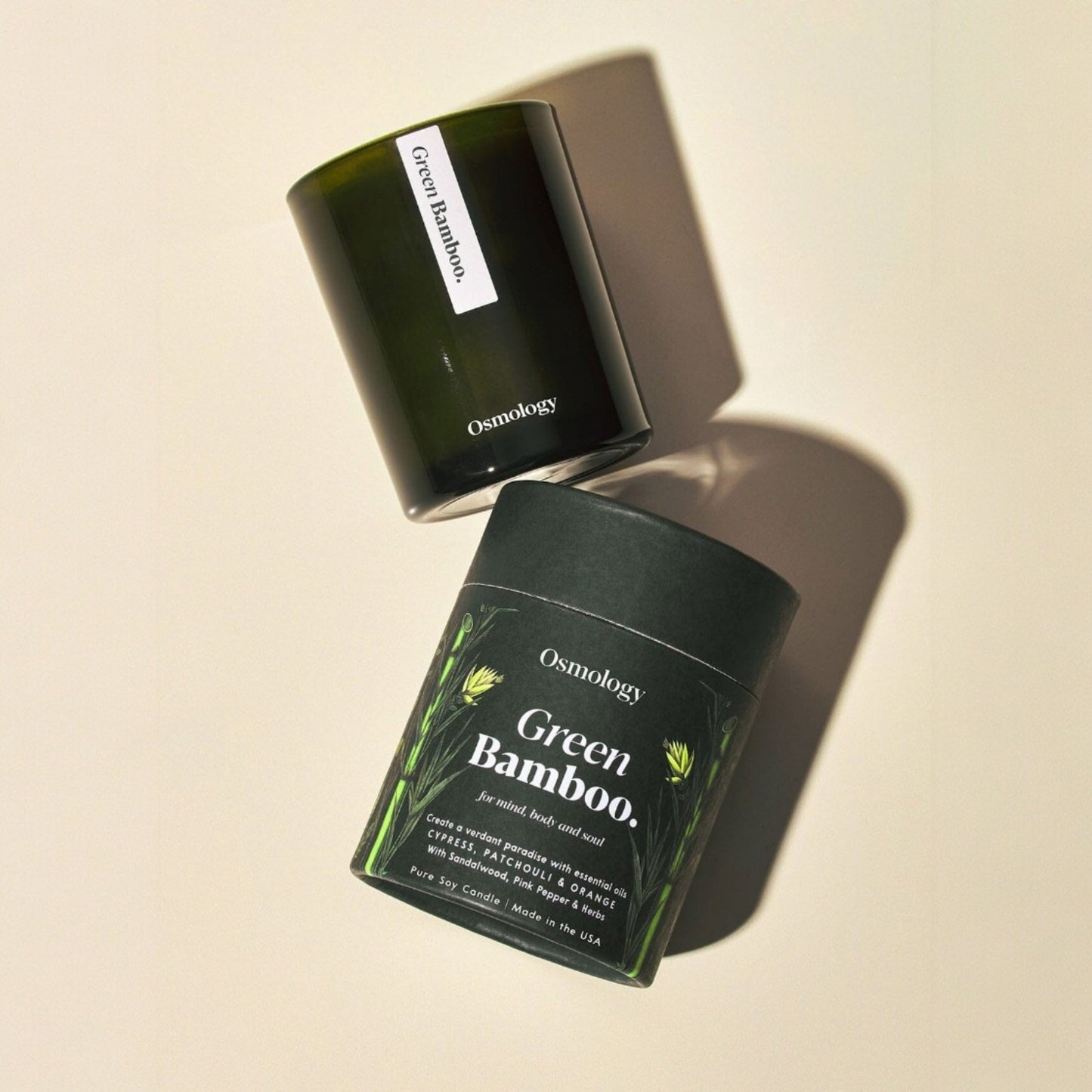 Green Bamboo Candle