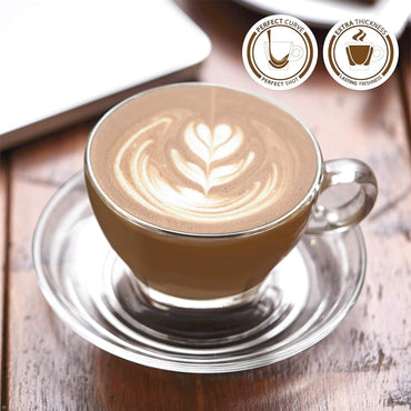 Glass Latte Cup and Saucer - Set of 6, 12 or 24