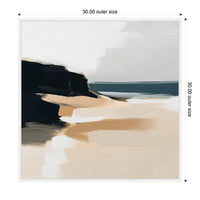 Coastal Sand Abstract - Framed Print