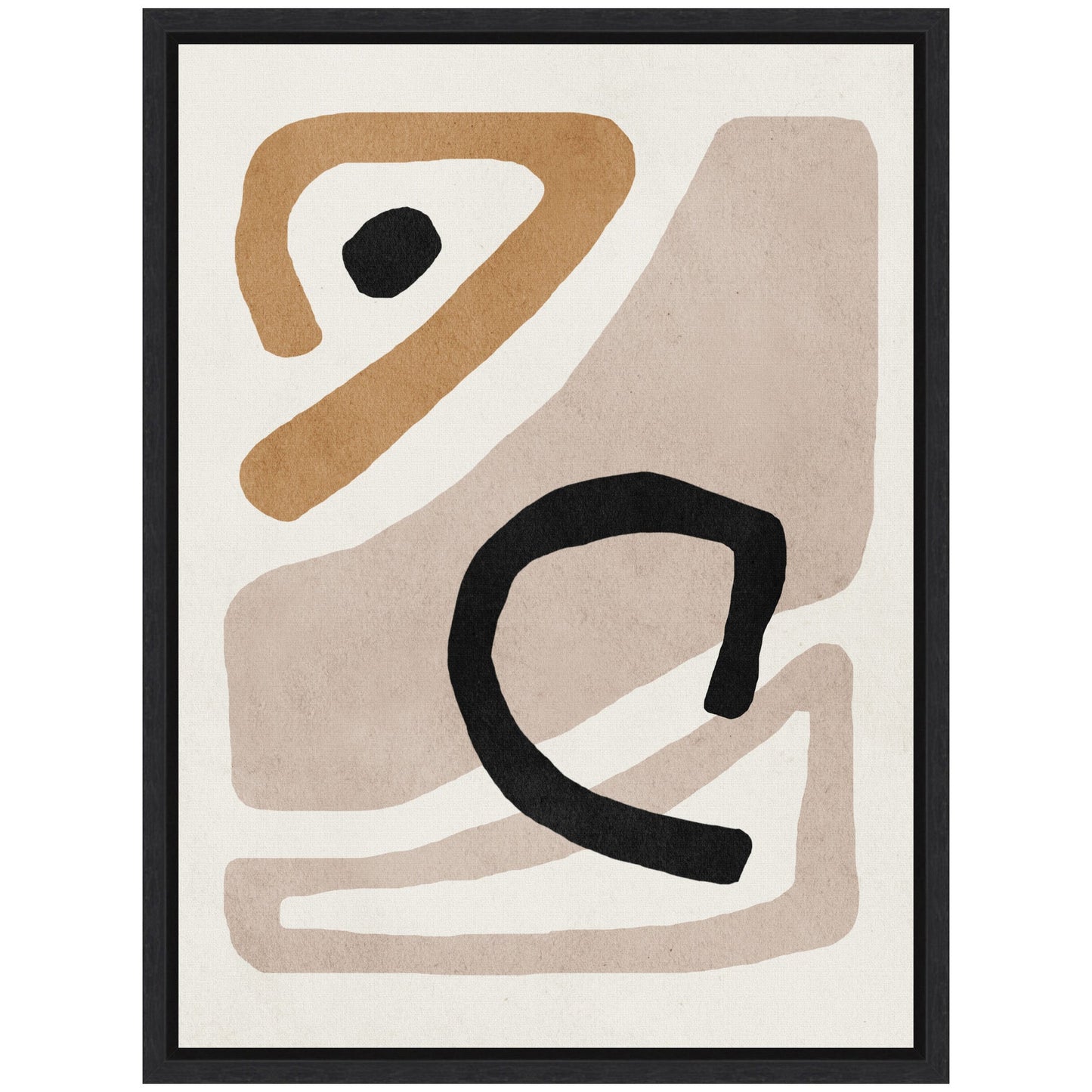 Neutral Abstract 1 - Framed Print