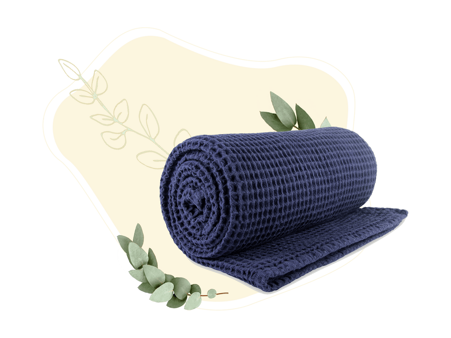 Pure Cotton Waffle Weave Throw