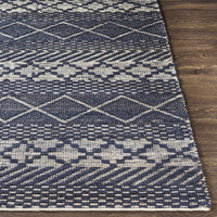 Bunclody Navy Jute & Cotton Rug