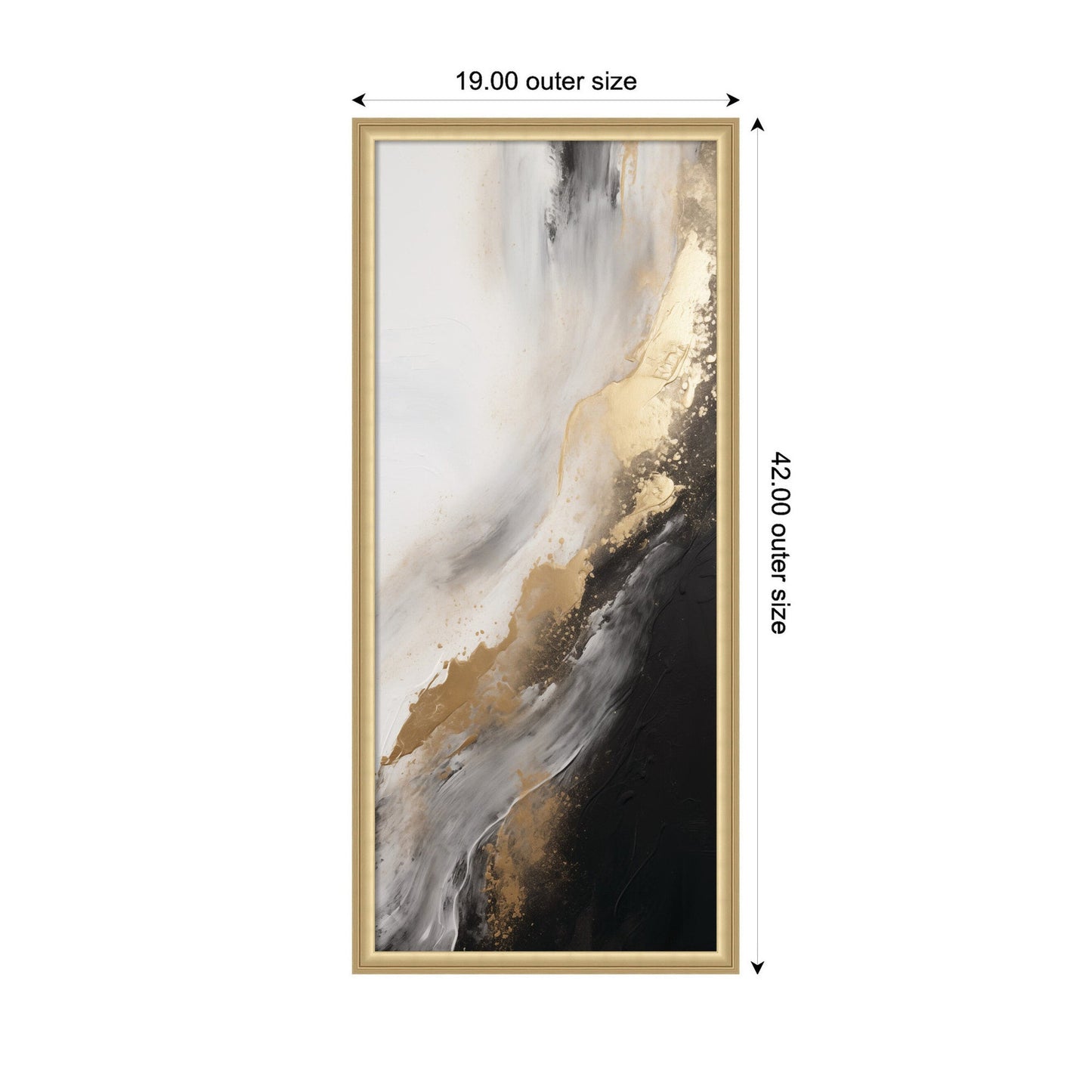 Drift Modern Abstract - Framed Print