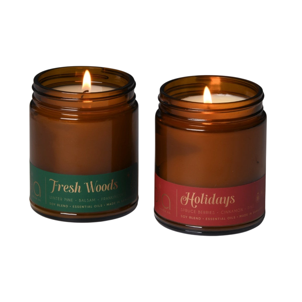 Holiday Soy Blend Candle Set - Set of 2