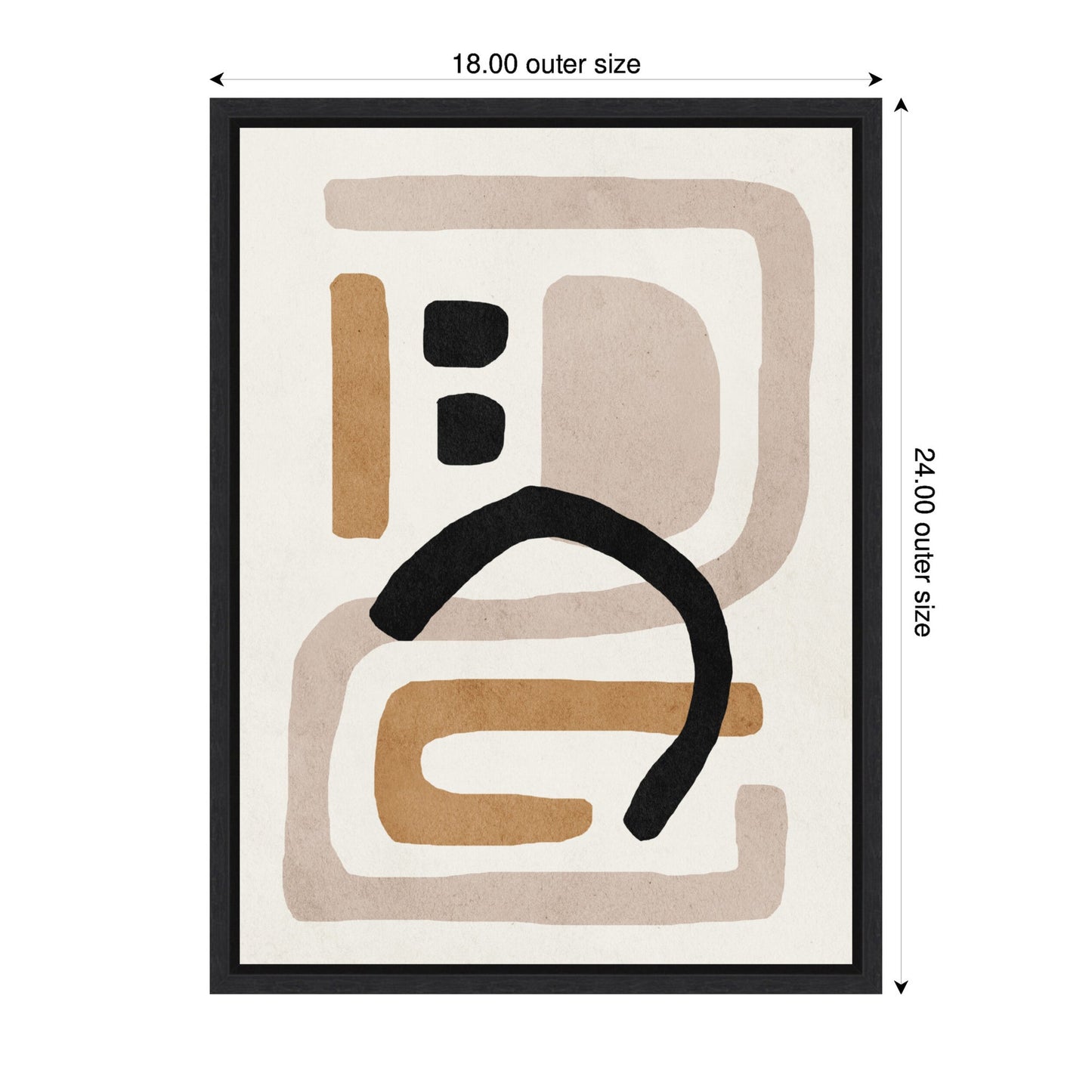 Neutral Abstract 2 - Framed Print