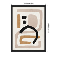 Neutral Abstract 2 - Framed Print
