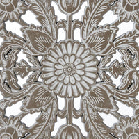 Lotus Carved Wall Panels, Set of 2