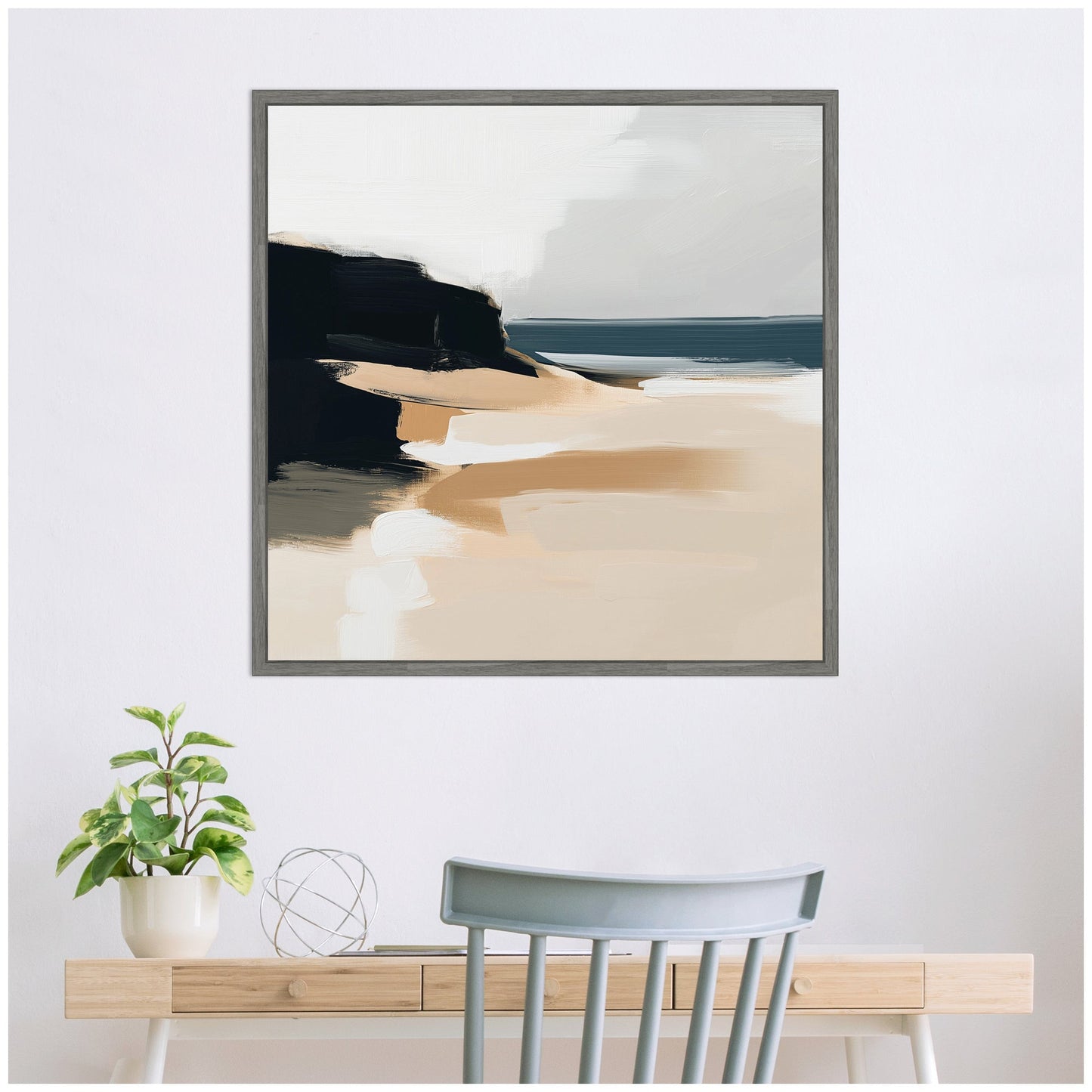Coastal Sand Abstract - Framed Print