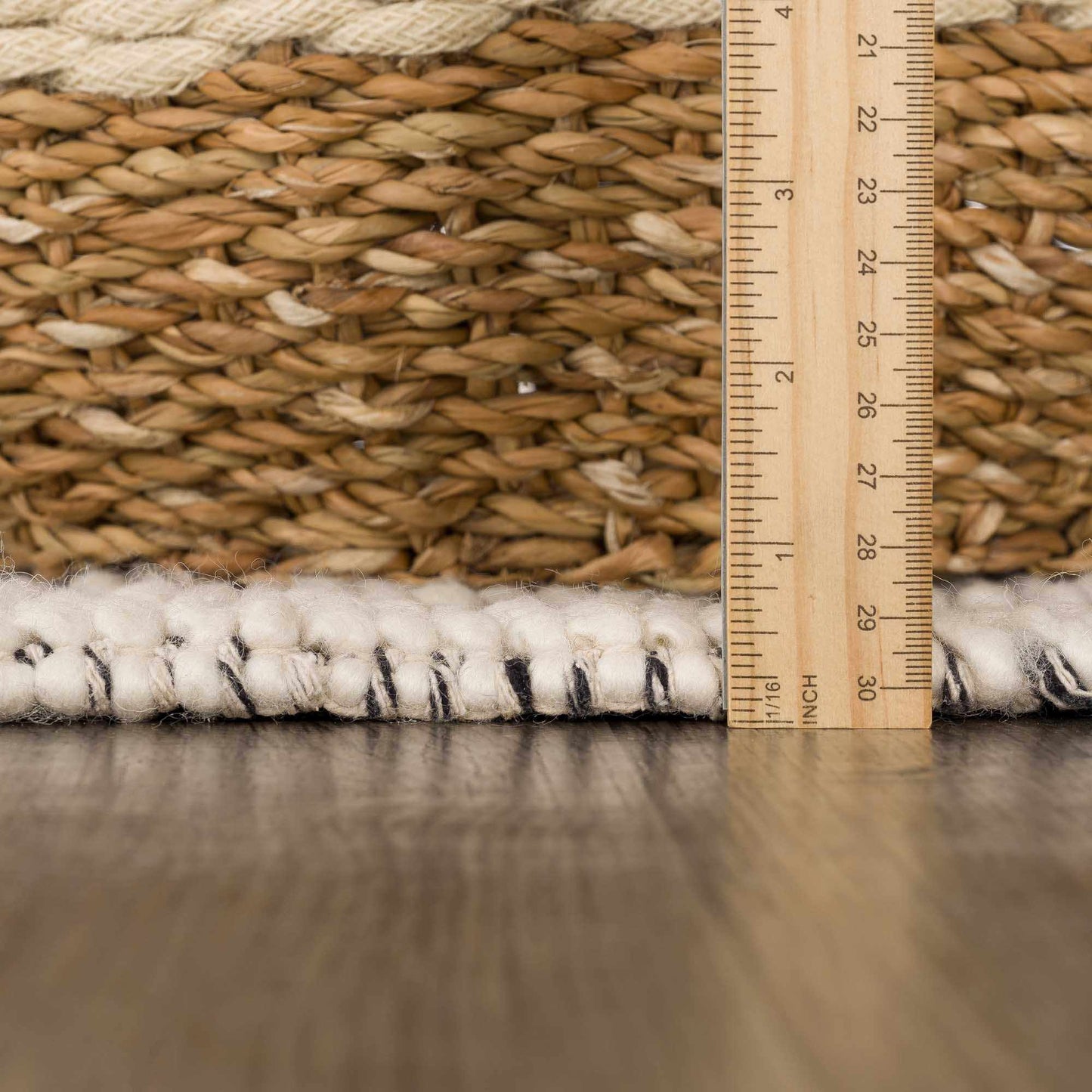 Lattice Wool Area Rug