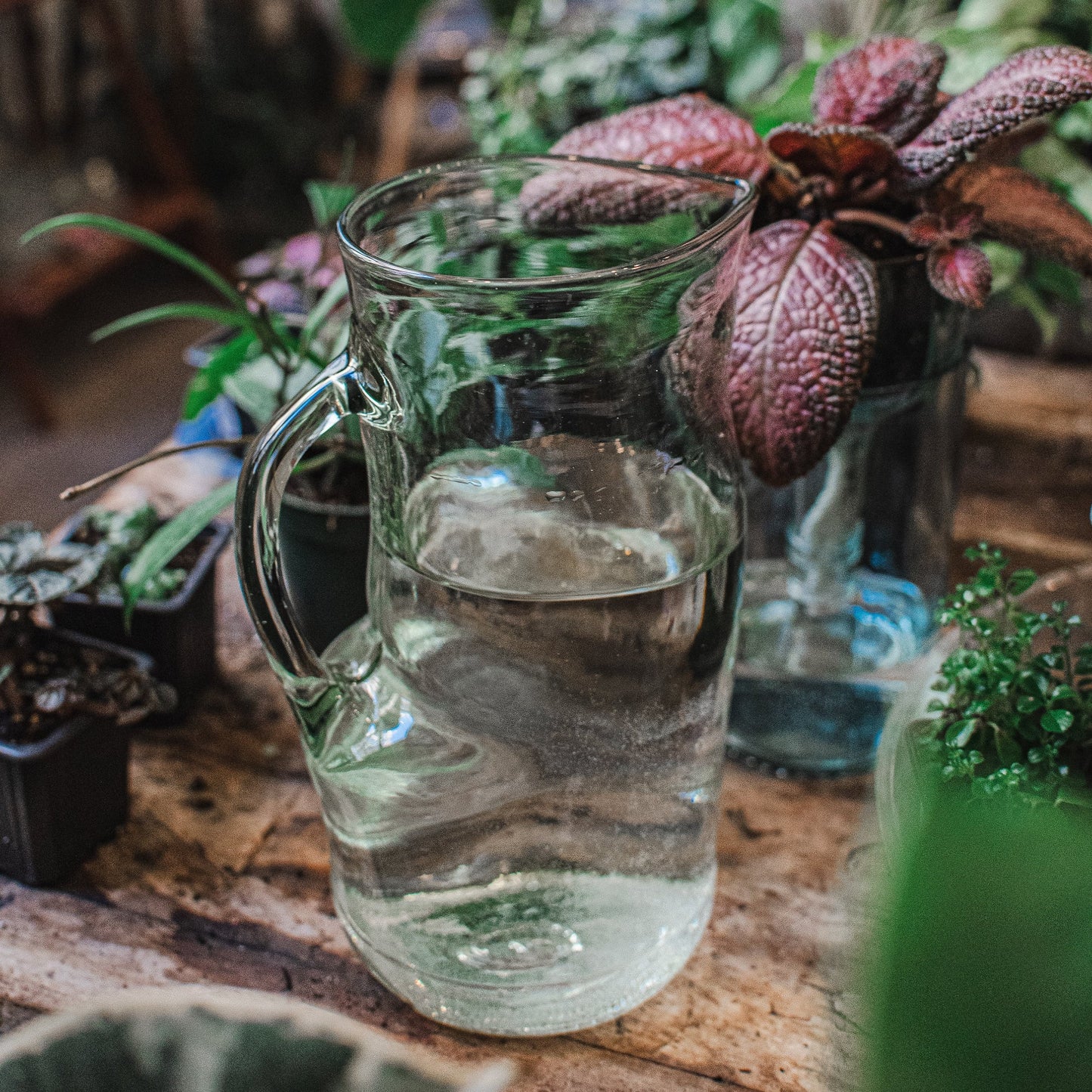 Handled Pitcher - Recycled Glass