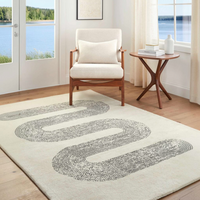 Saura Wavy Wool Area Rug