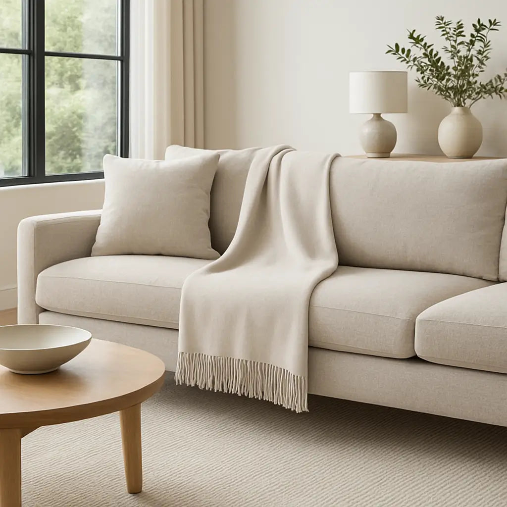 Mongolian Cashmere Throw Blanket