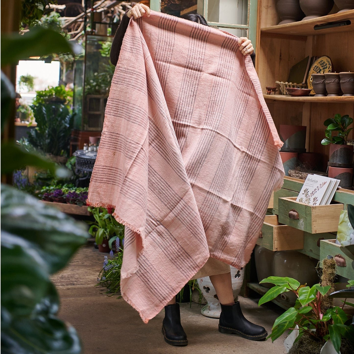 Silica Rose Handwoven Merino Throw