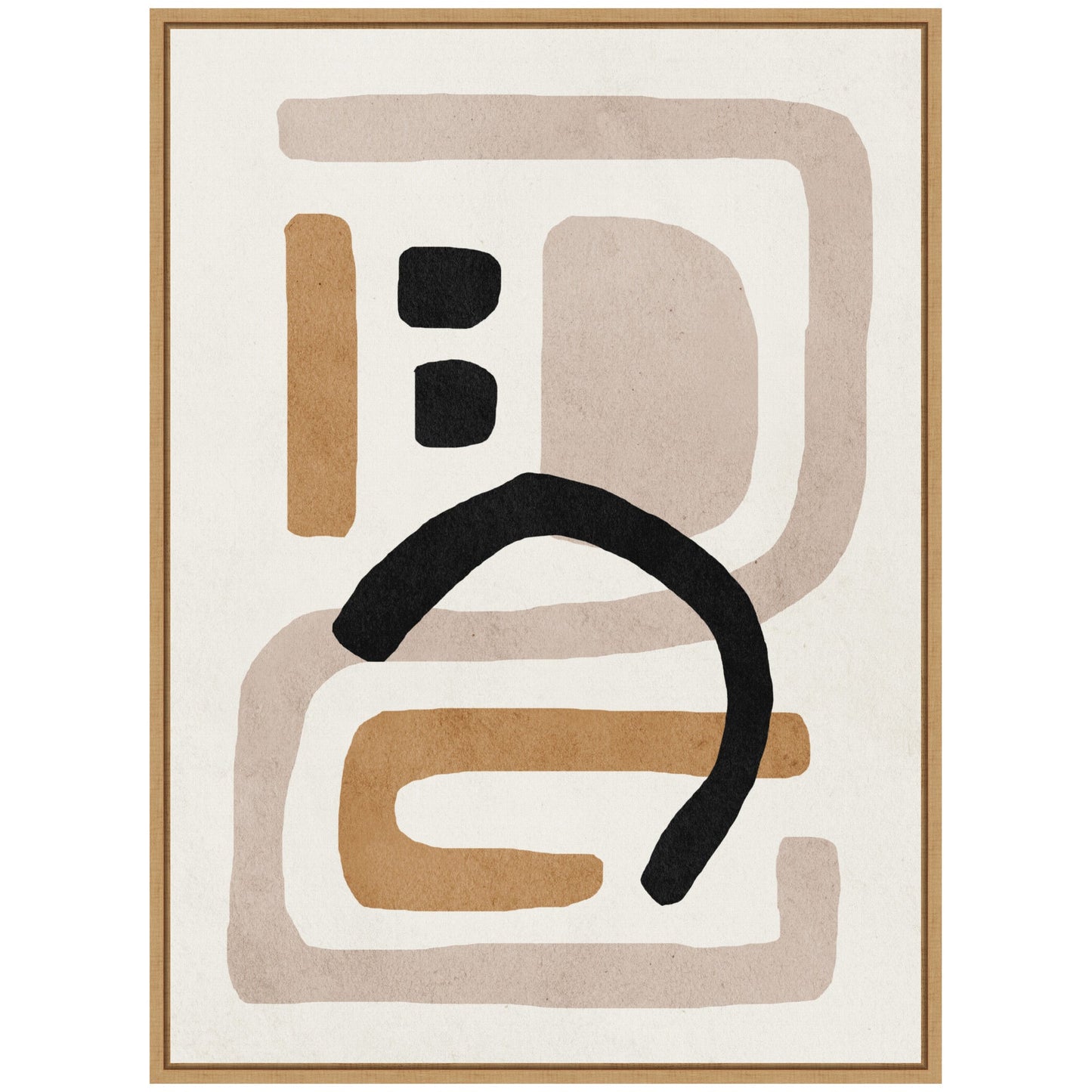 Neutral Abstract 2 - Framed Print