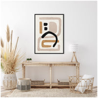 Neutral Abstract 2 - Framed Print