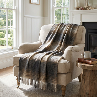 Highland Natural Ombre Throw