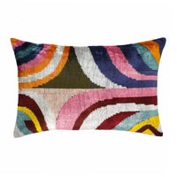 Curvilinear Ikat Cushion Cover
