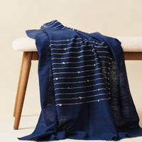 Hand Knotted Stripes Merino Throw