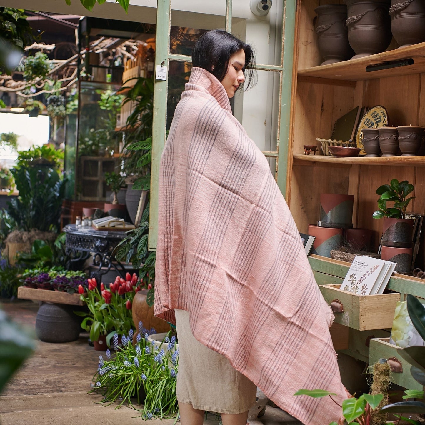 Silica Rose Handwoven Merino Throw