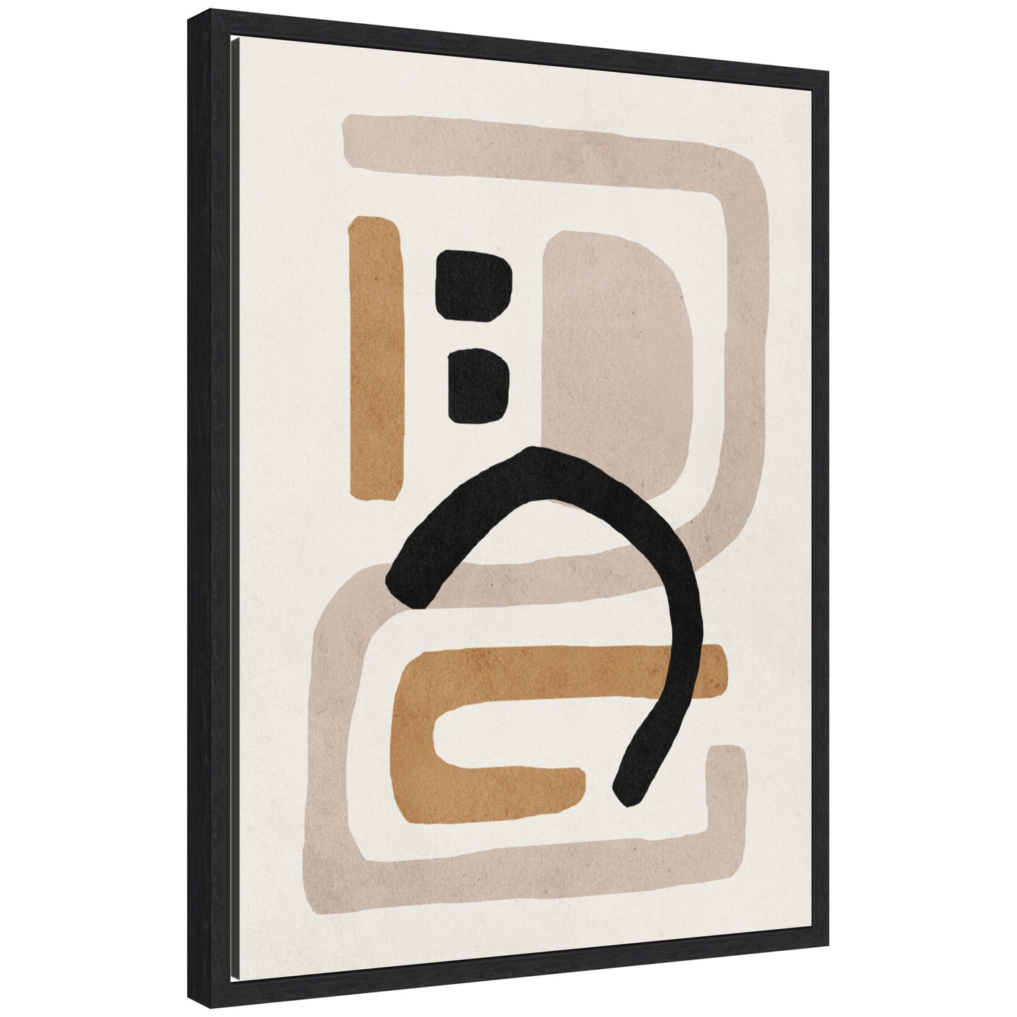 Neutral Abstract 2 - Framed Print
