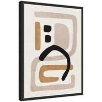 Neutral Abstract 2 - Framed Print