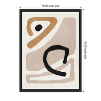 Neutral Abstract 1 - Framed Print